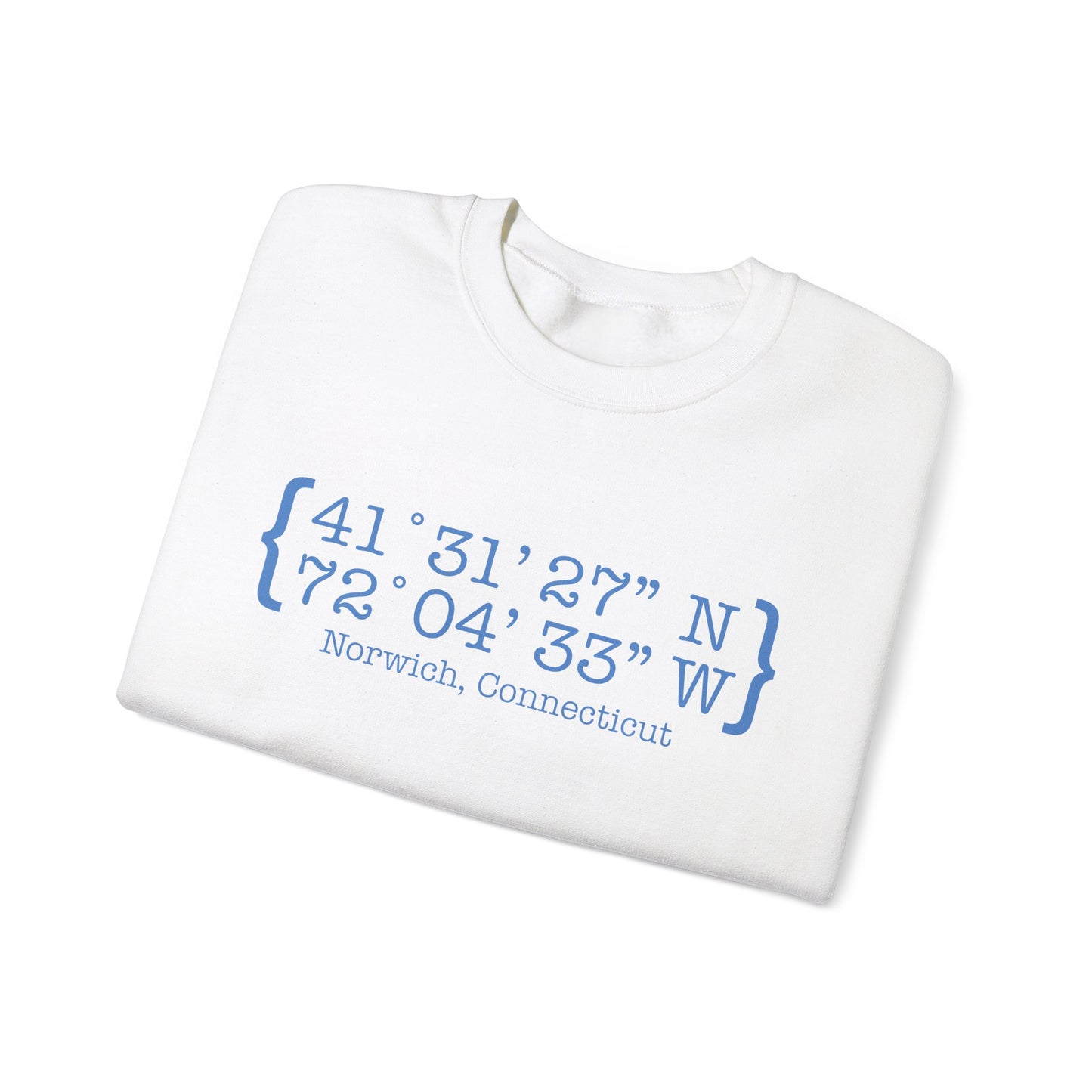 norwich Coordinates // norwich connecticut unisex sweatshirt // finding connecticut