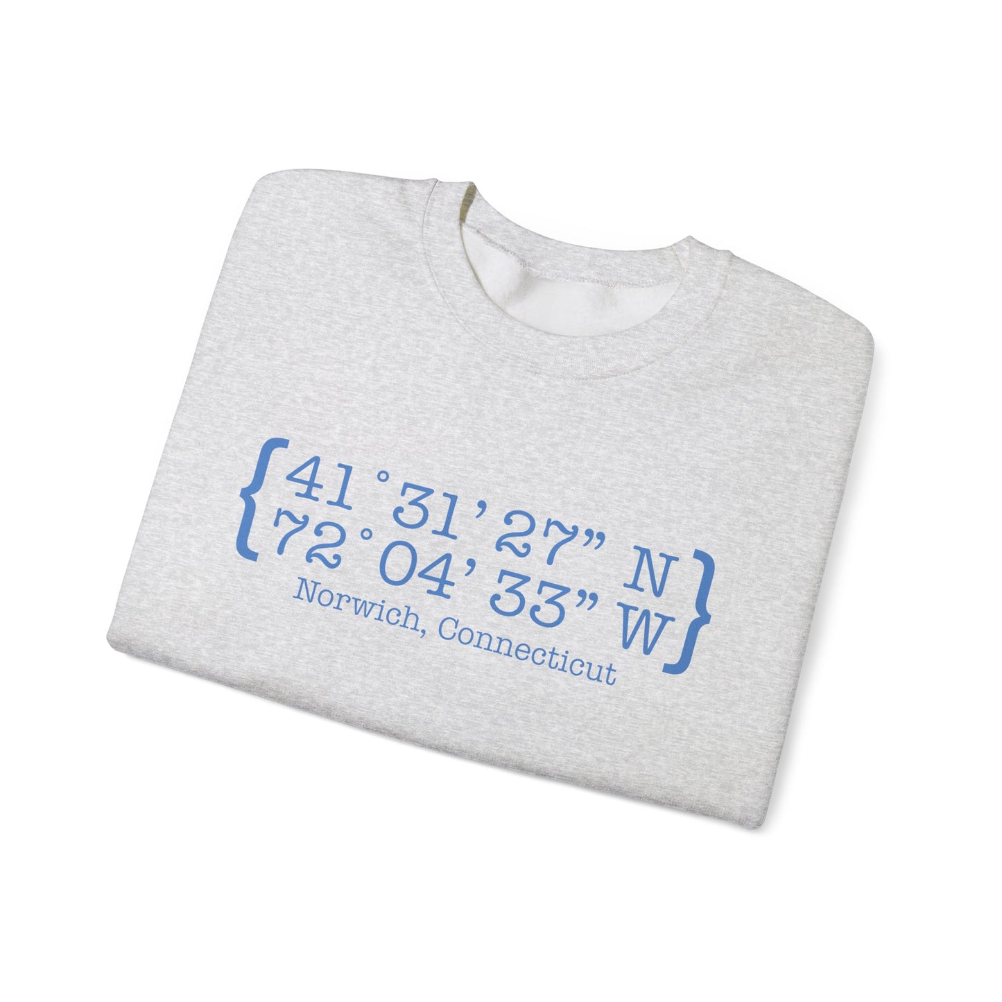 norwich Coordinates // norwich connecticut unisex sweatshirt // finding connecticut