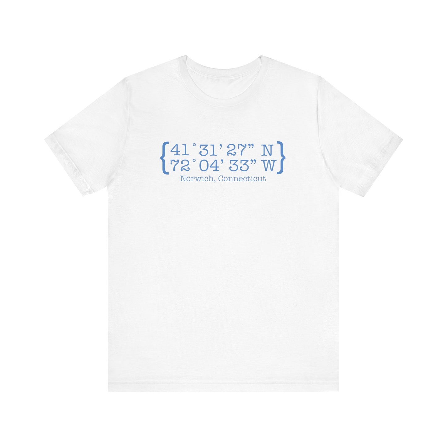 norwich Coordinates // norwich connecticut unisex t shirt // finding connecticut