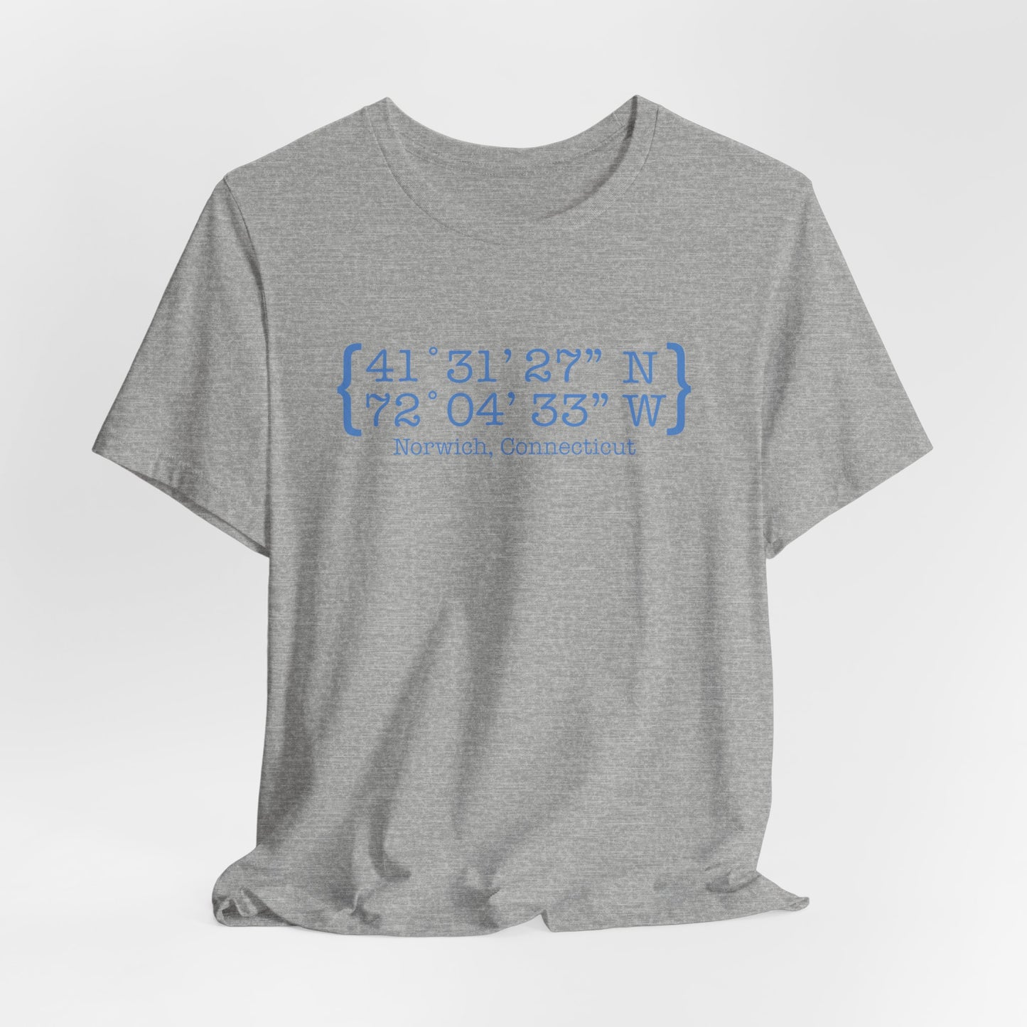 norwich Coordinates // norwich connecticut unisex t shirt // finding connecticut