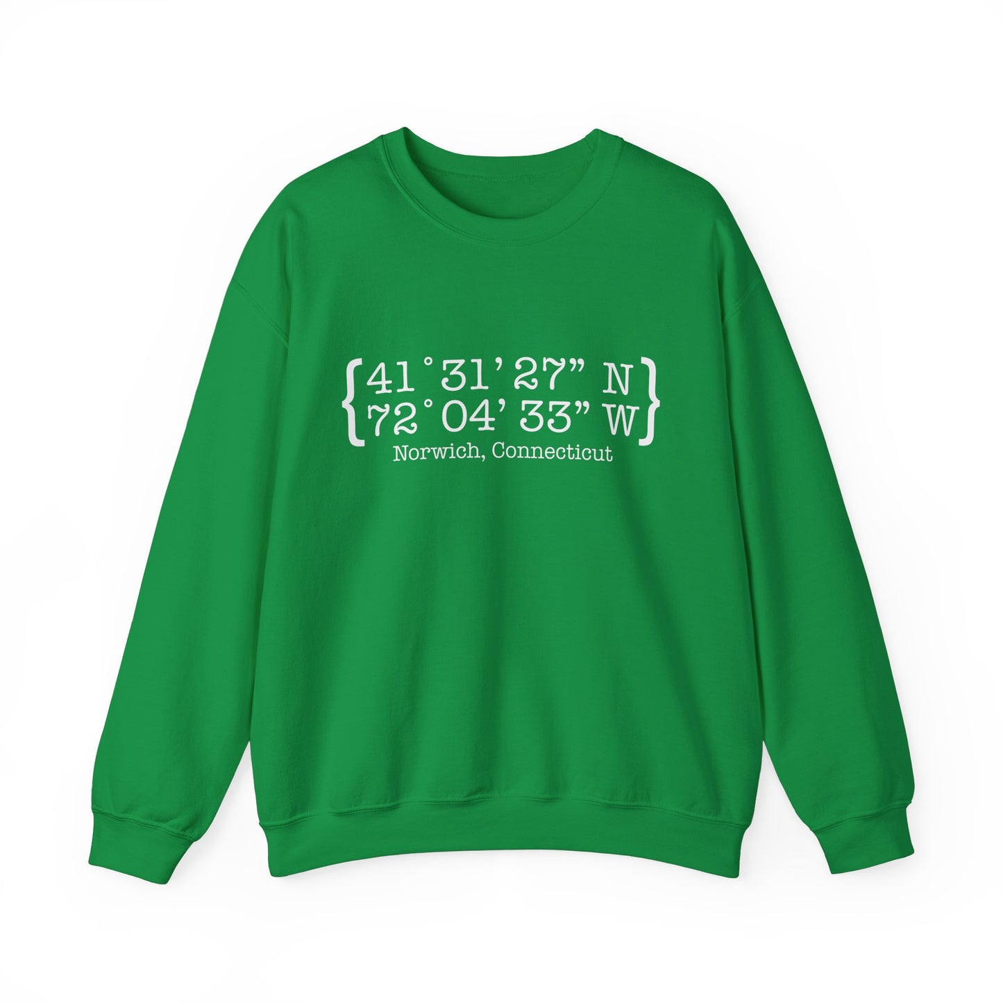 norwich Coordinates // norwich ct unisex sweatshirt // finding connecticut