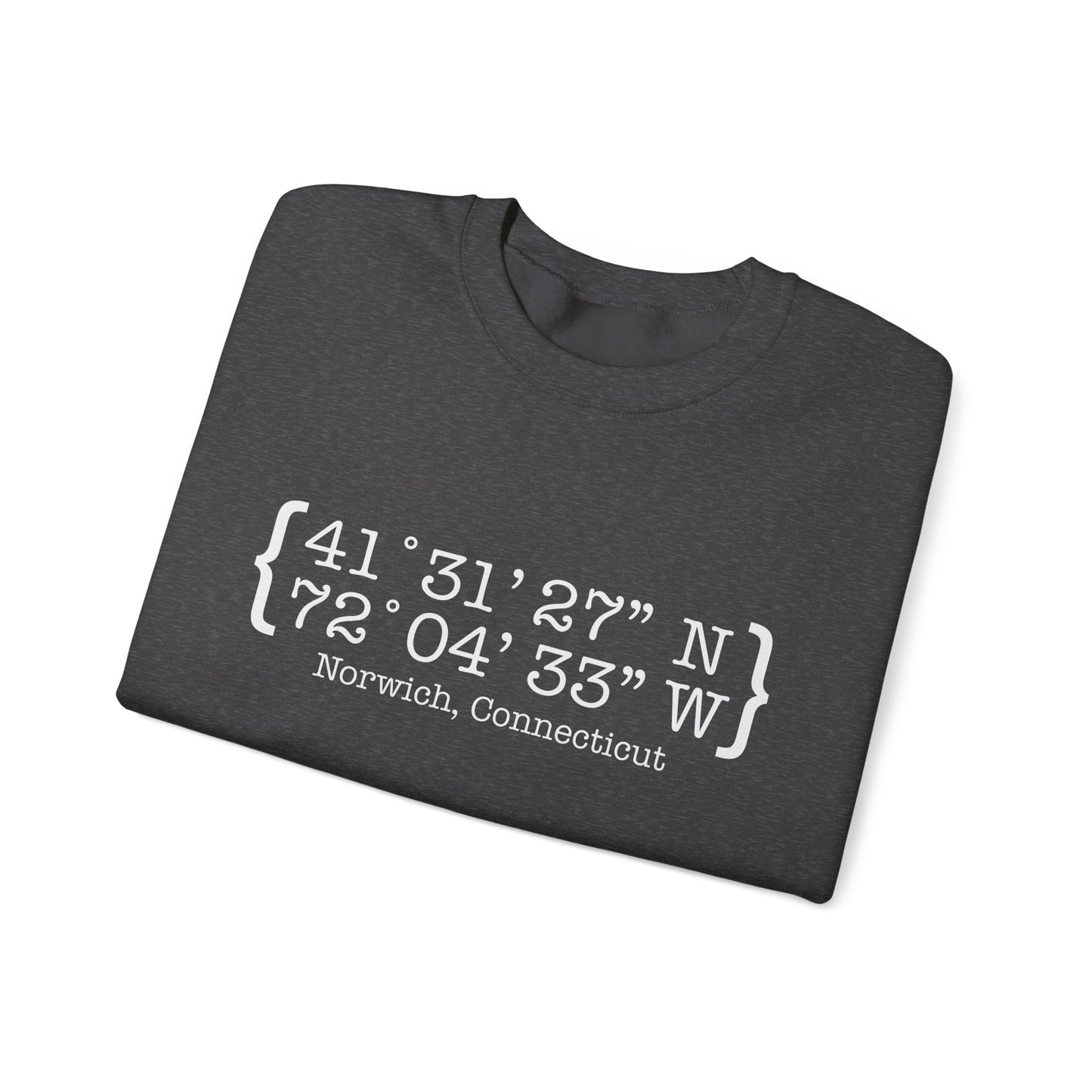 norwich Coordinates // norwich ct unisex sweatshirt // finding connecticut