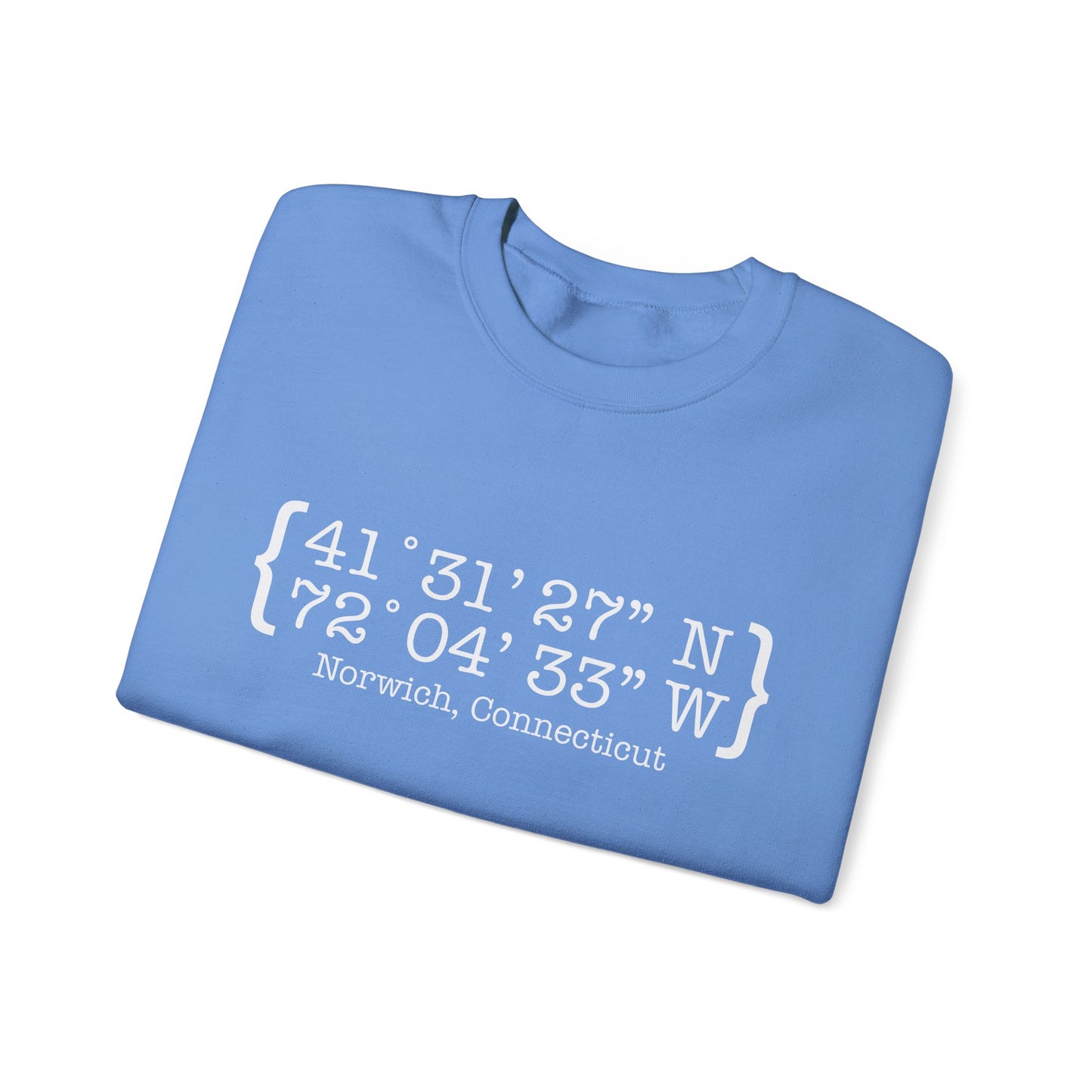 norwich Coordinates // norwich ct unisex sweatshirt // finding connecticut