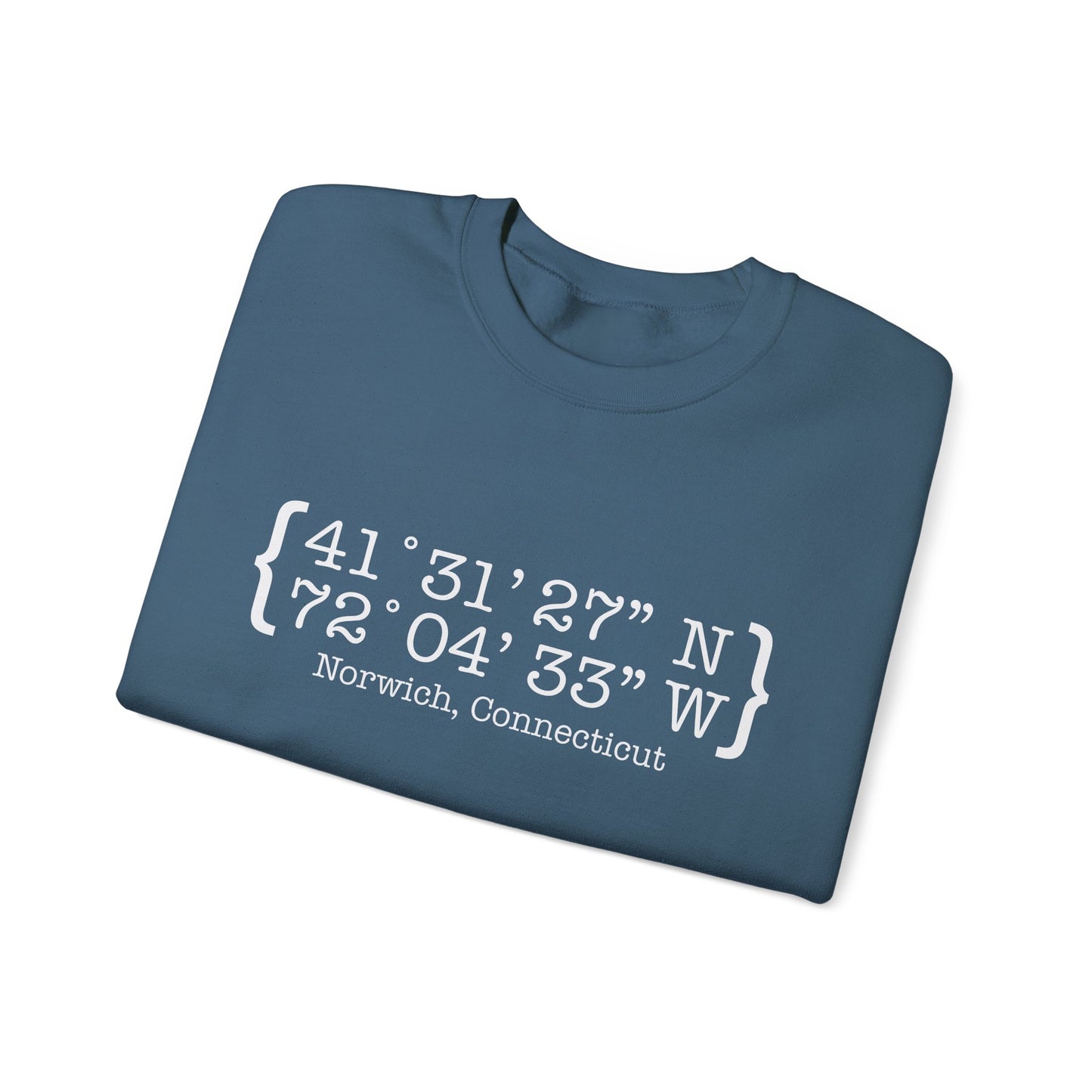 norwich Coordinates // norwich ct unisex sweatshirt // finding connecticut