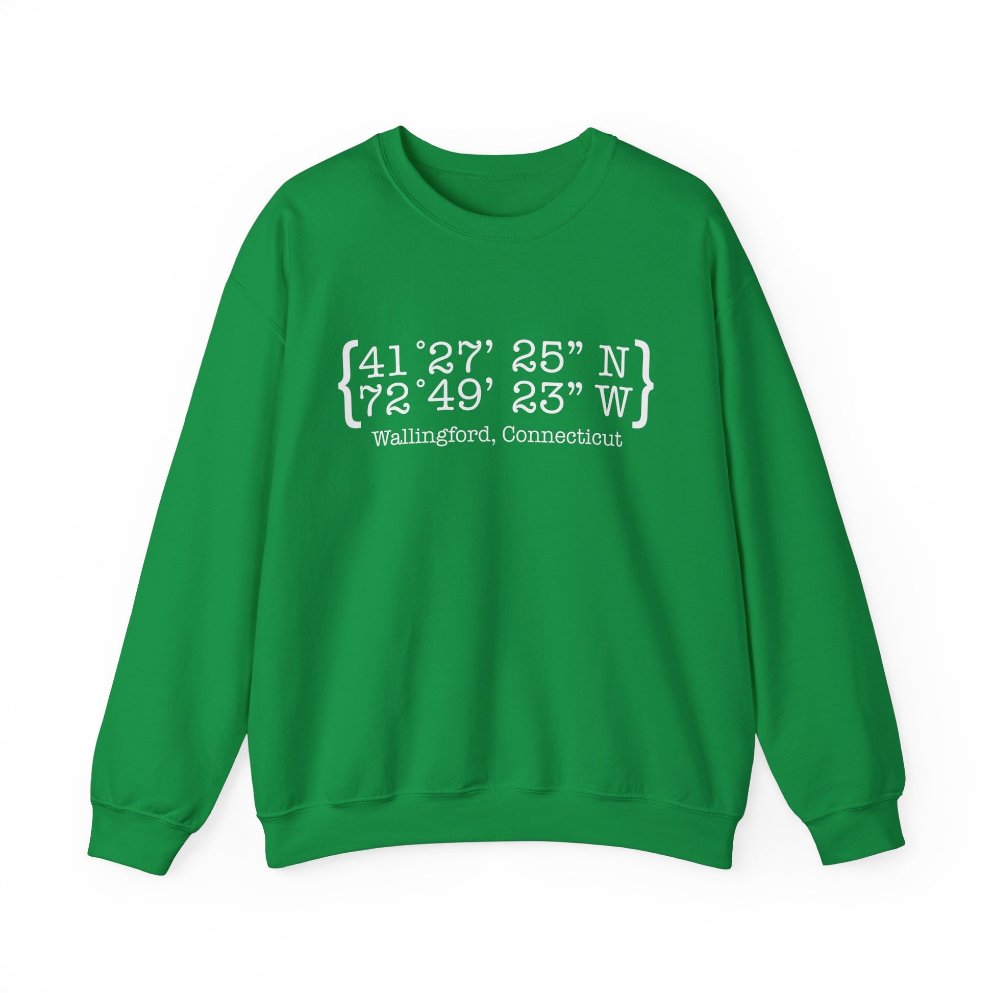 wallingford coordinates // wallingford Ct  unisex sweatshirt  // finding Connecticut