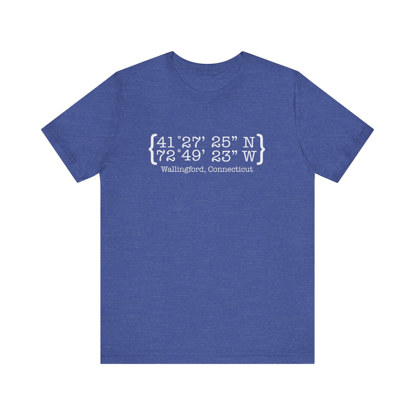 wallingford coordinates // wallingford Ct unisex t shirt // finding Connecticut