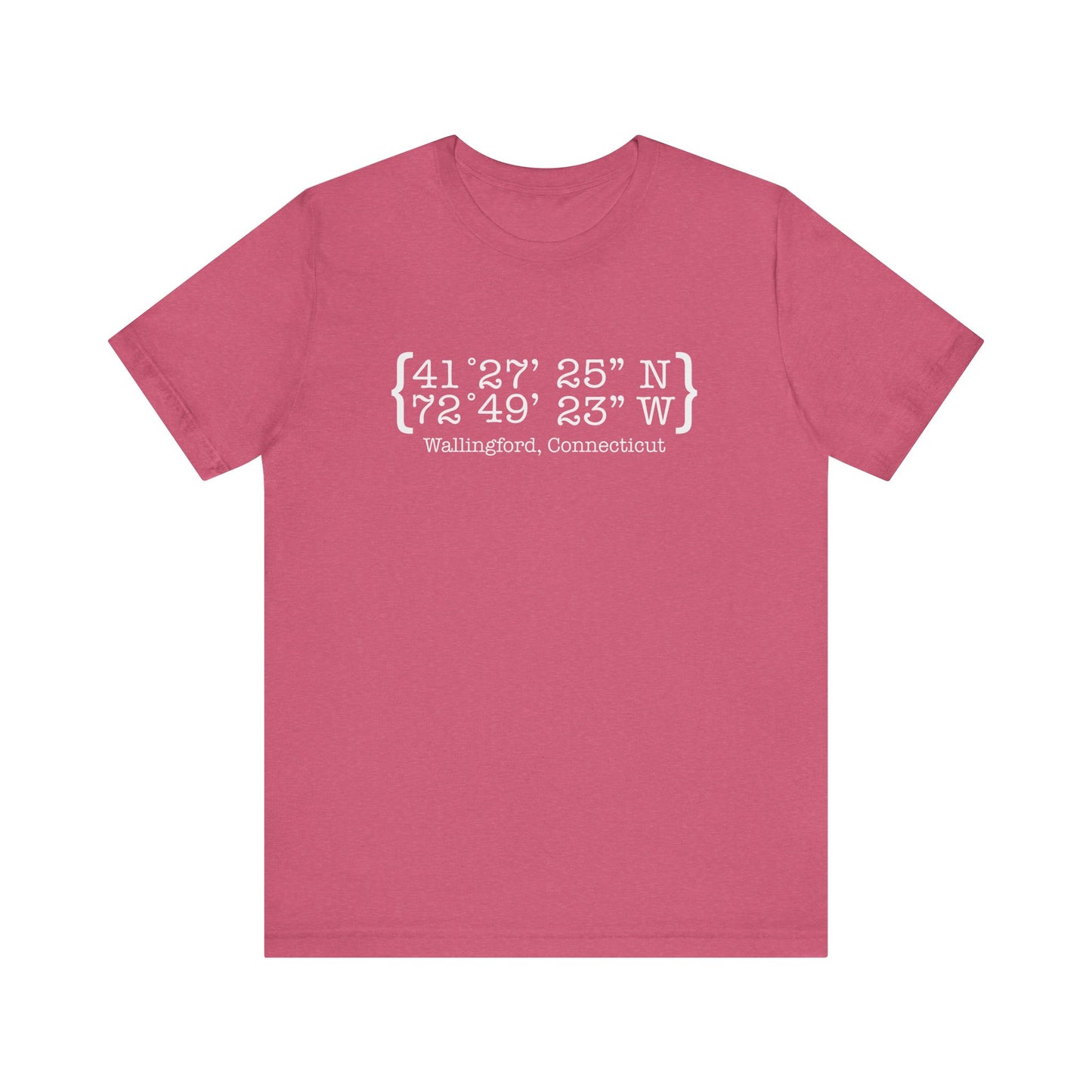 wallingford coordinates // wallingford Ct unisex t shirt // finding Connecticut