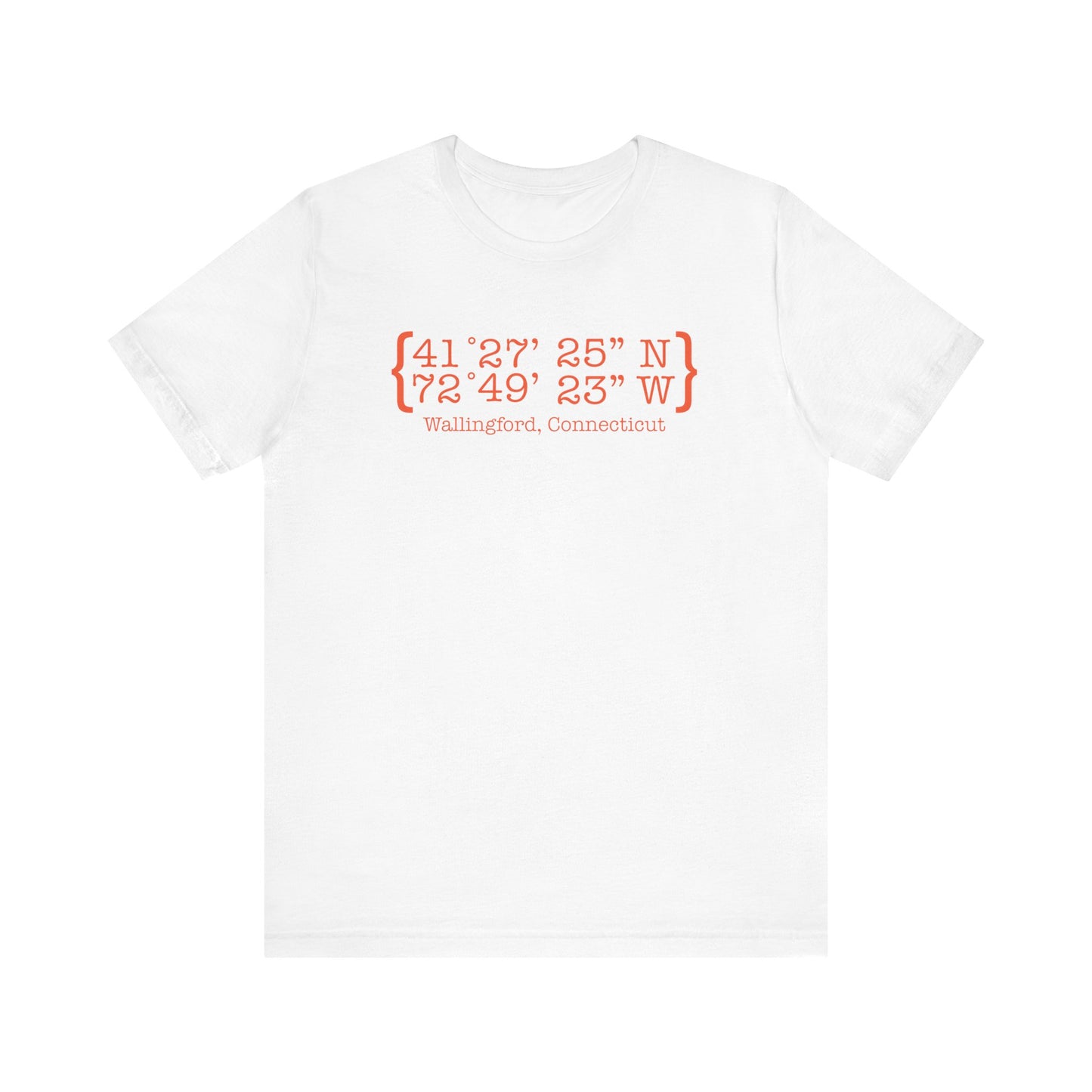 wallingford coordinates // wallingford connecticut unisex t shirt // finding connecticut
