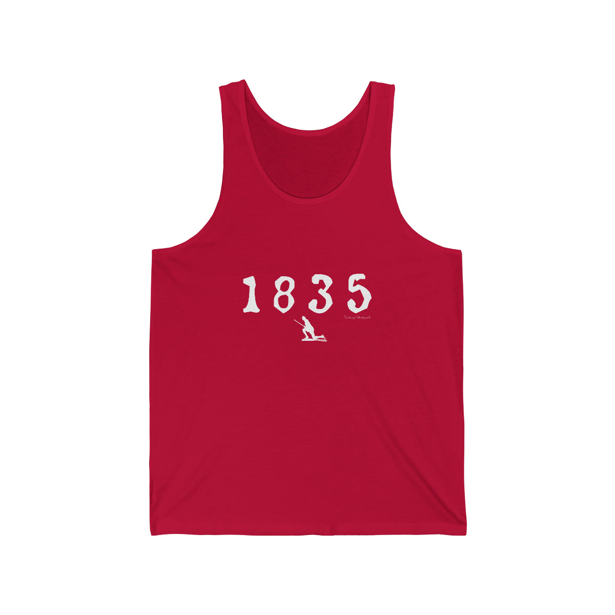 1835 Westport - White Unisex Jersey Tank