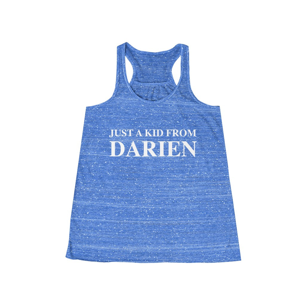 just a kid from darien womens tank top
