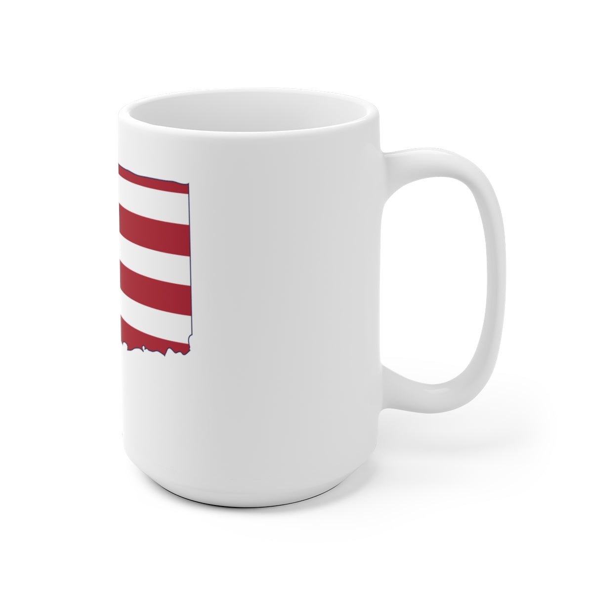 Connecticut American Flag White Ceramic Mug