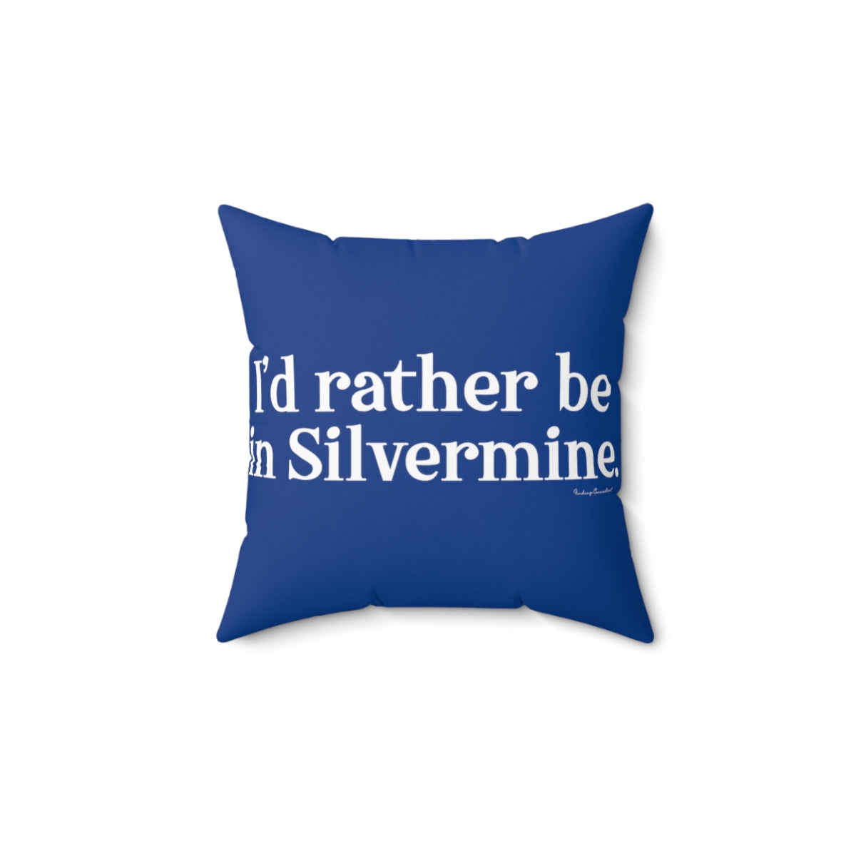 I'd rather be in Silvermine. Spun Polyester Square Pillow  I’d rather be  in Rowayton  Norwalk Connecticut tee shirts, hoodies sweatshirts, mugs and other apparel, home gifts and souvenirs. Proceeds of this collections goes to help Finding Norwalk and Finding Connecticut’s brand. Free USA shipping