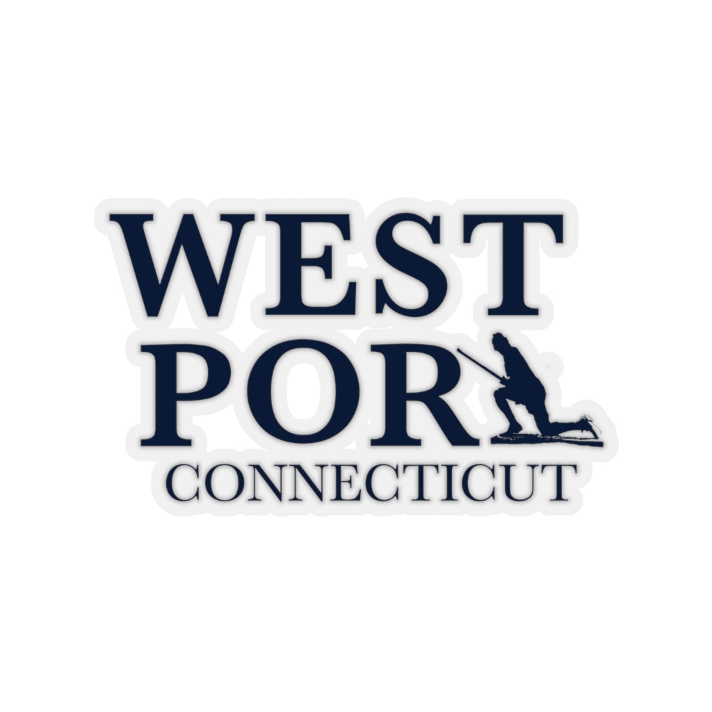 Westport Connecticut Kiss - Cut Stickers