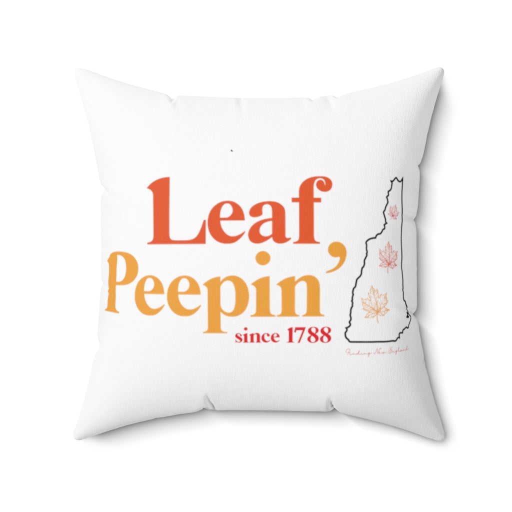 Leaf Peepin' New Hampshire Show your love for the fall season with this Leaf Peepin' Connecticut collection. From the traveler to the local, this collection is inspired for anyone who loves the crisp air and colorful autumn season. Proceeds of this collection go to help grow Finding New England's brand.