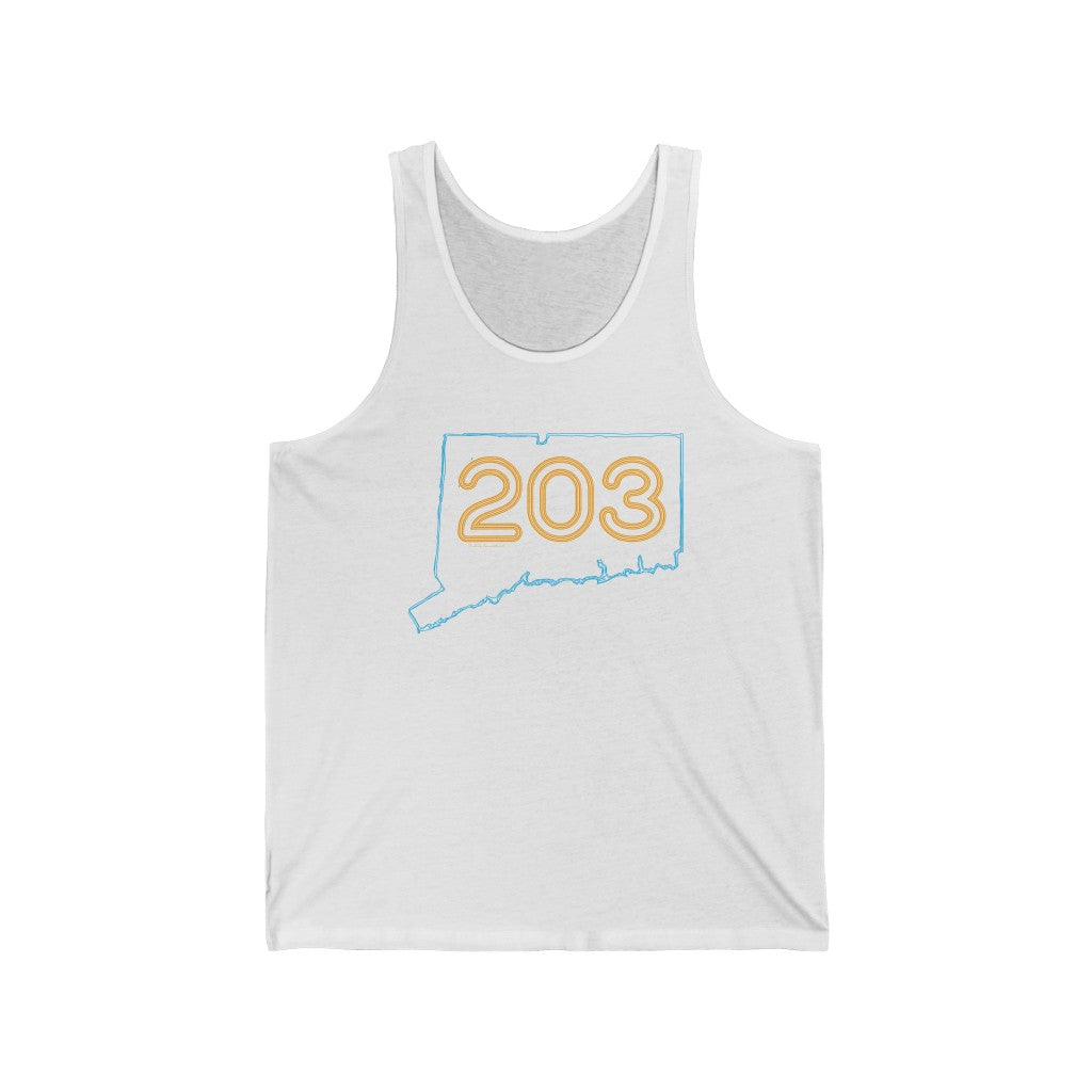 203 Neon - Orange Unisex Jersey Tank