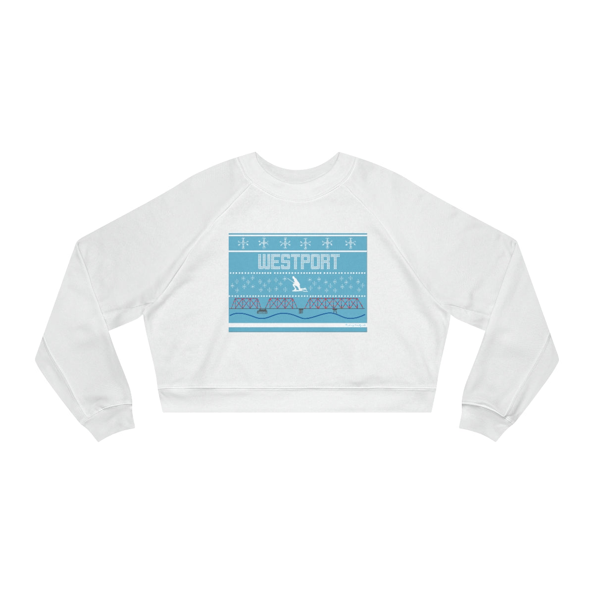 westport ct / connecticut ugly holiday sweater womens sweatshirt