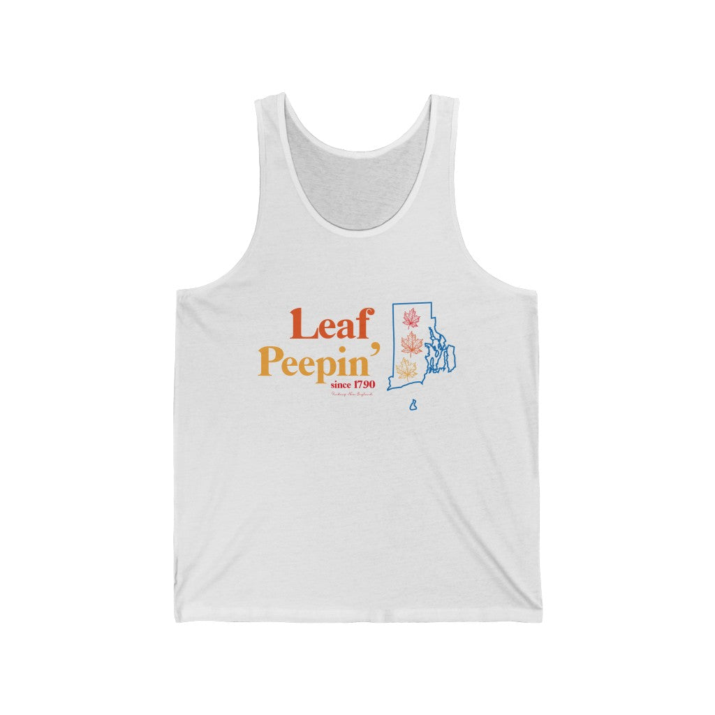 Leaf Peepin’ Rhode Island   Show your love for the fall season with this Leaf Peepin' Rhode Island  collection. From the traveler to the local, this collection is inspired for anyone who loves the crisp air and colorful autumn season. Proceeds of this collection go to help grow Finding New England's brand.