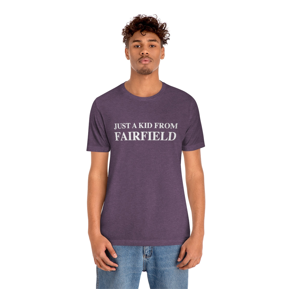 Just a kid from Fairfield Unisex Jersey Short Sleeve Tee