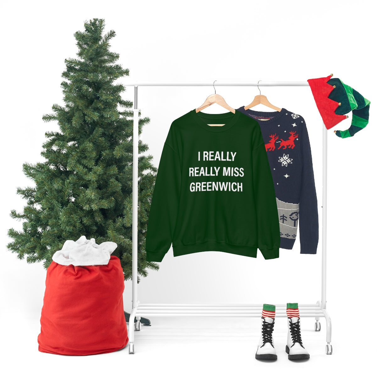 I Really Really Miss Greenwich Unisex Heavy Blend™ Crewneck Sweatshirt
