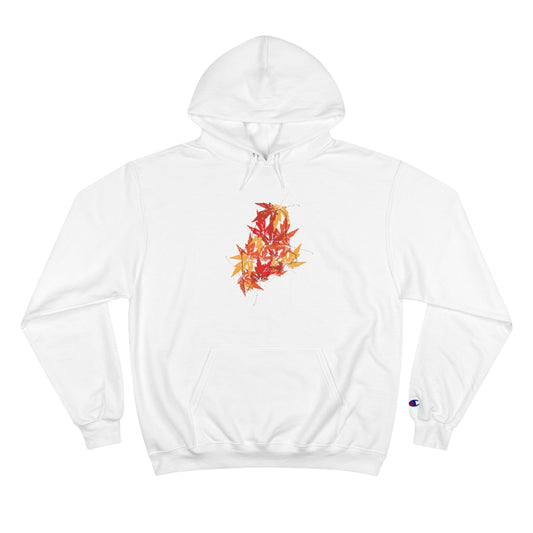Maine Leaves Champion Hoodie
