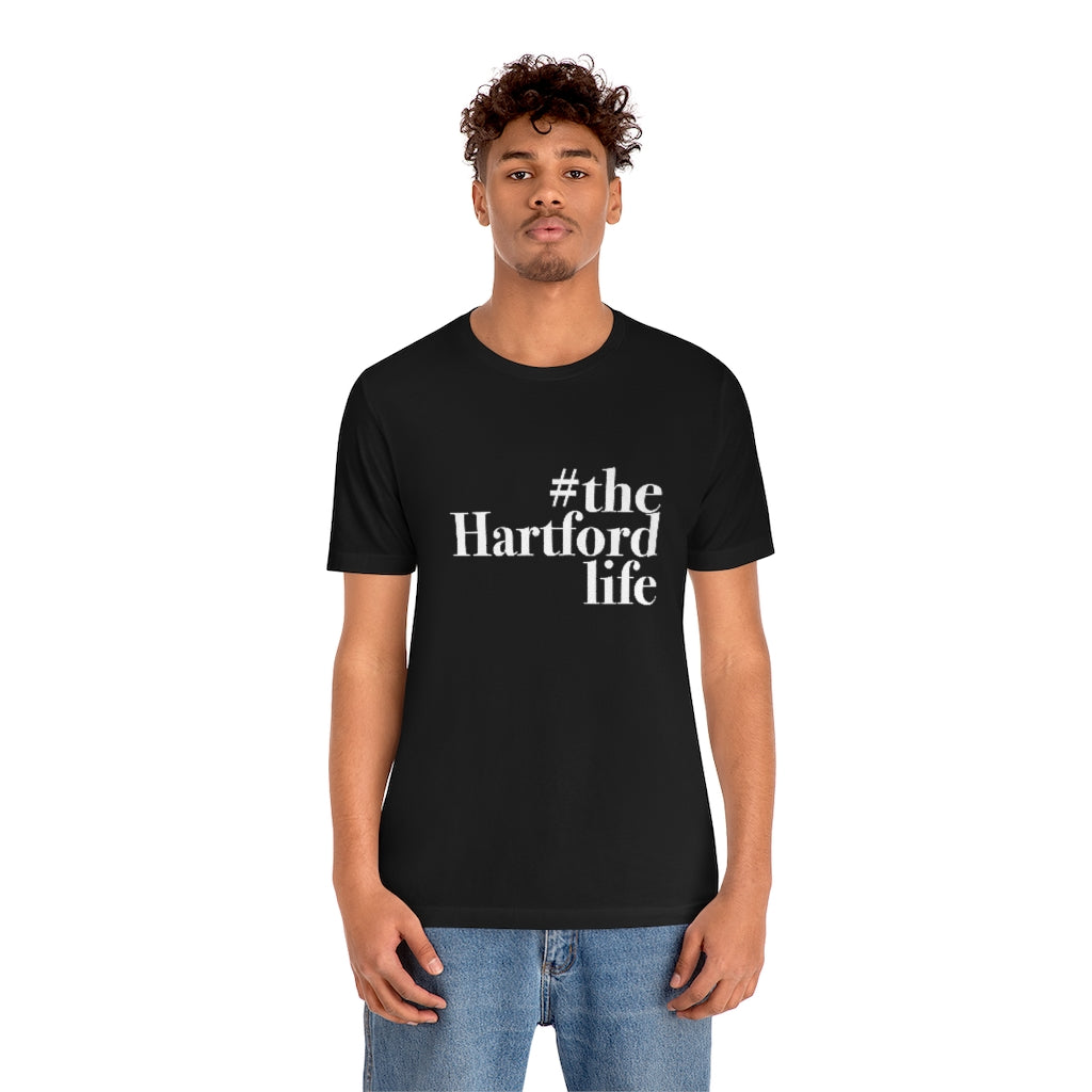 #thehartfordlife Unisex Jersey Short Sleeve Tee  Proceeds help grow Finding Connecticut's website and brand.   Click here to go back to our home page.