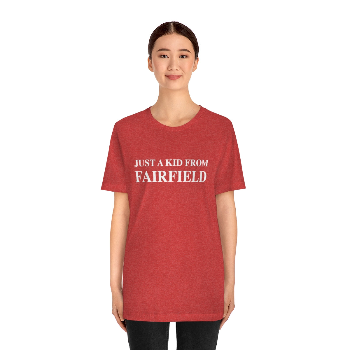 Just a kid from Fairfield Unisex Jersey Short Sleeve Tee