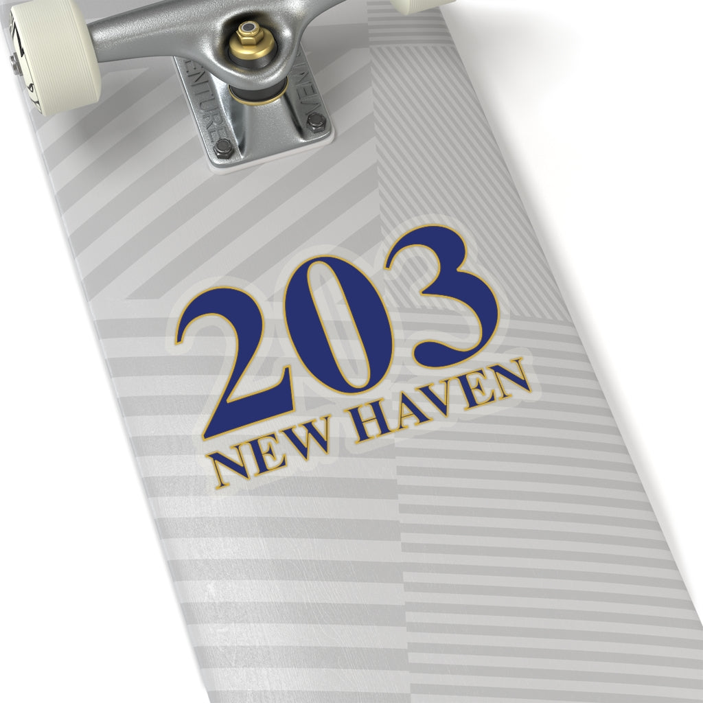 203 New Haven Kiss-Cut stickers 203 New Haven Collection. Inspired by the Connecticut flag and the 203! Show off for your pride for Connecticut and New Haven! Proceeds of this collection go to help build Finding Connecticut’s website and brand. • Free USA shipping Click here to go to our home page