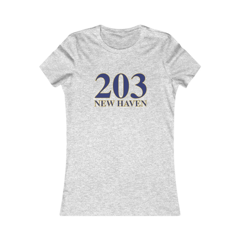203 New Haven Women's Favorite Tee 203 New Haven Collection. Inspired by the Connecticut flag and the 203! Show off for your pride for Connecticut and New Haven! Proceeds of this collection go to help build Finding Connecticut’s website and brand. • Free USA shipping Click here to go to our home page