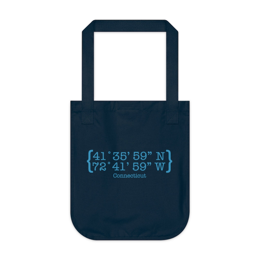 Connecticut Coordinates Organic Canvas Tote Bag