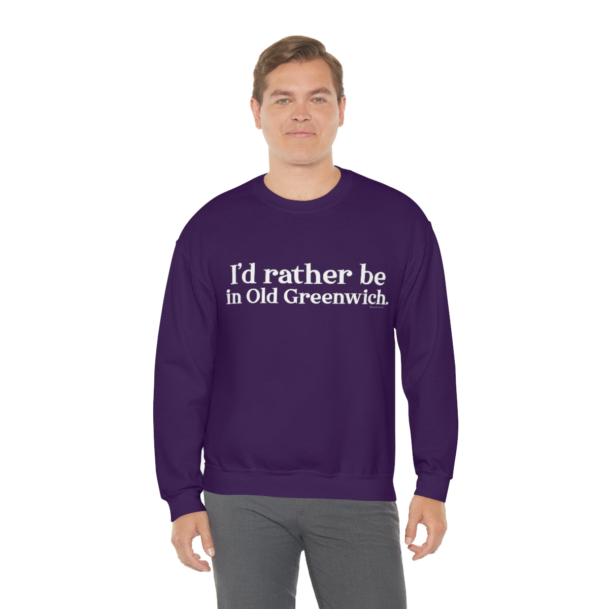 I'd rather be in Old Greenwich. Unisex Heavy Blend™ Crewneck Sweatshirt