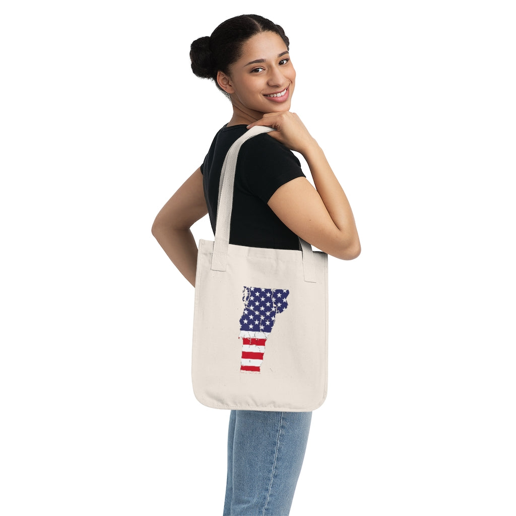 Vermont American Flag collection has tee shirts, mugs, reusable bags, and other apparel and gifts. All proceeds goes to help build the Finding New England brand and get our website up and going. Free shipping on all products.