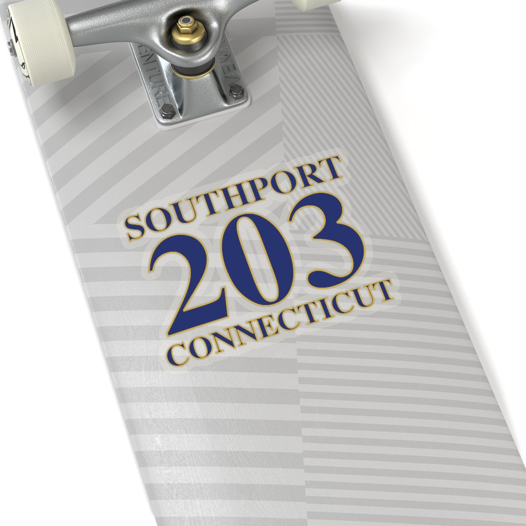 Southport 203 Connecticut Kiss-Cut Stickers