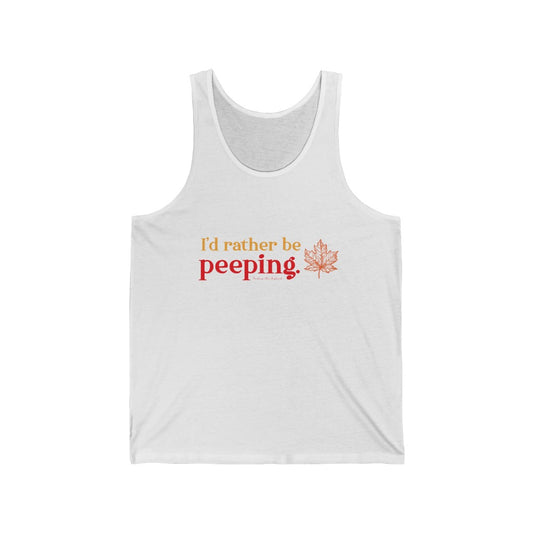 I’d rather be Peeping  Do you travel to the New England states to look at the fall foliage? This collection is for the leaf peeper who cannot wait for fall to look at the colors nature produces. Free USA shipping on all products.