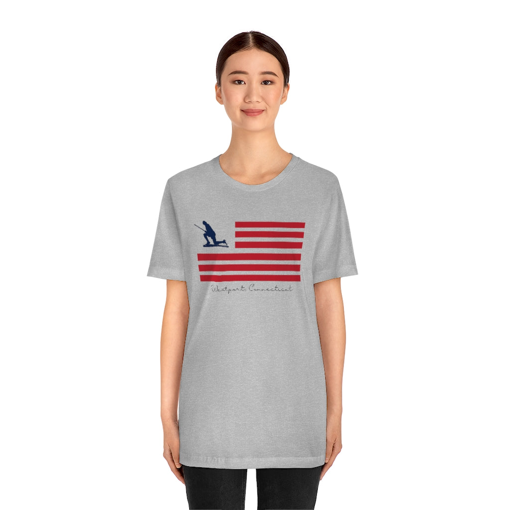 Minuteman Flag Unisex Jersey Short Sleeve Tee
