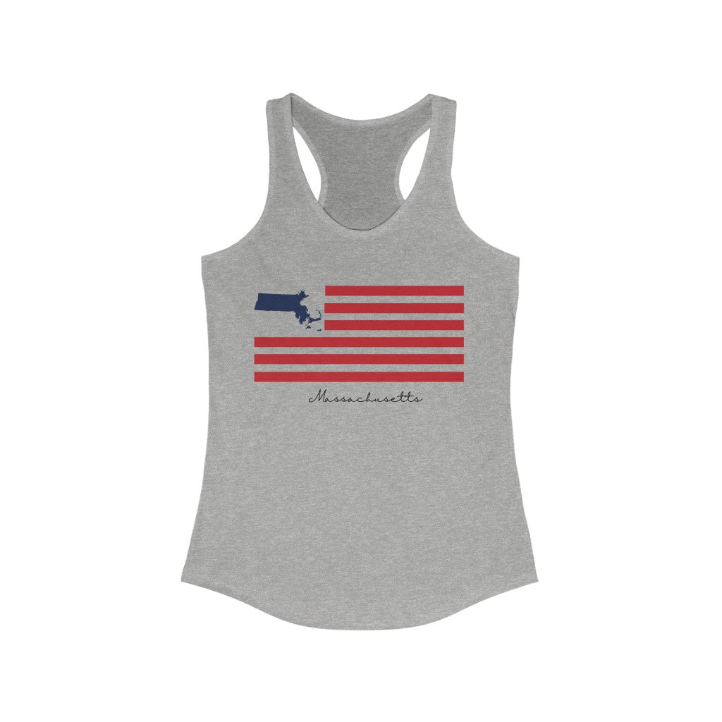 Massachusetts American Flag collection has tee shirts, mugs, reusable bags, and other apparel and gifts. All proceeds goes to help build the Finding New England brand and get our website up and going. Free shipping on all products.