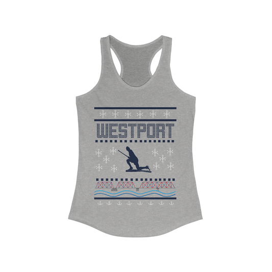 westport ct / connecticut ugly christmas sweater tank top