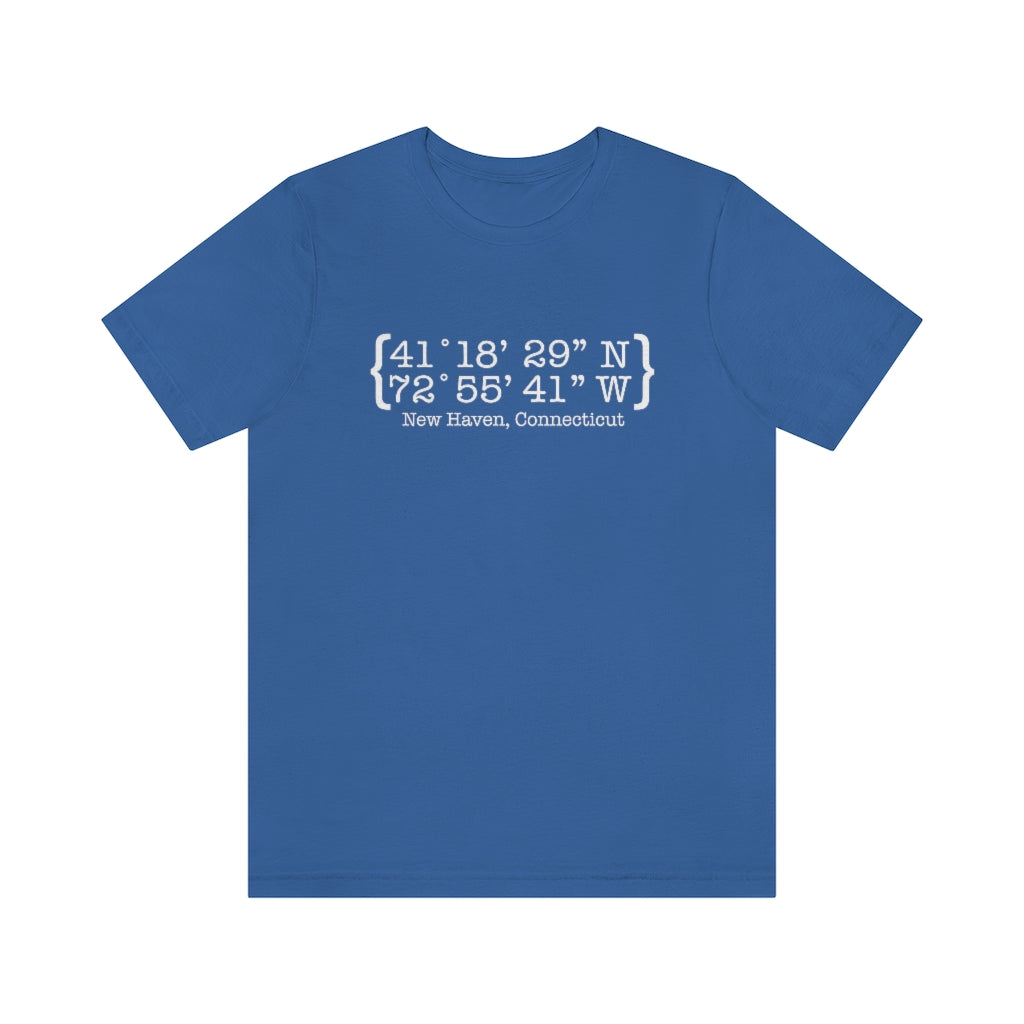 New Haven Coordinates Unisex Jersey Short Sleeve Tee