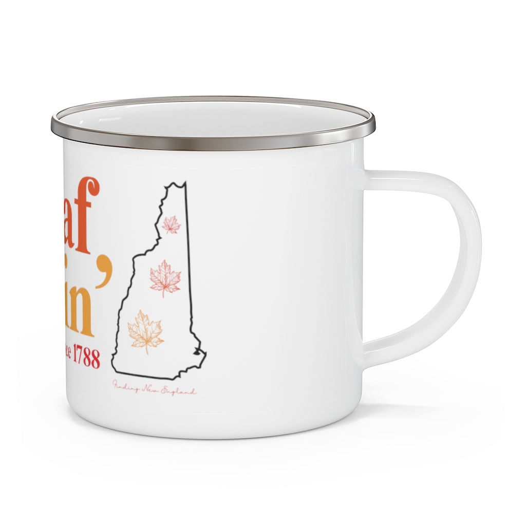 Leaf Peepin' New Hampshire  Show your love for the fall season with this Leaf Peepin' Connecticut collection. From the traveler to the local, this collection is inspired for anyone who loves the crisp air and colorful autumn season. Proceeds of this collection go to help grow Finding New England's brand.