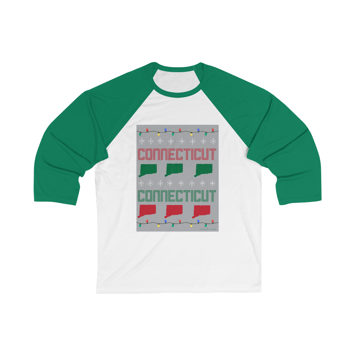 Connecticut Ugly holiday unisex tee