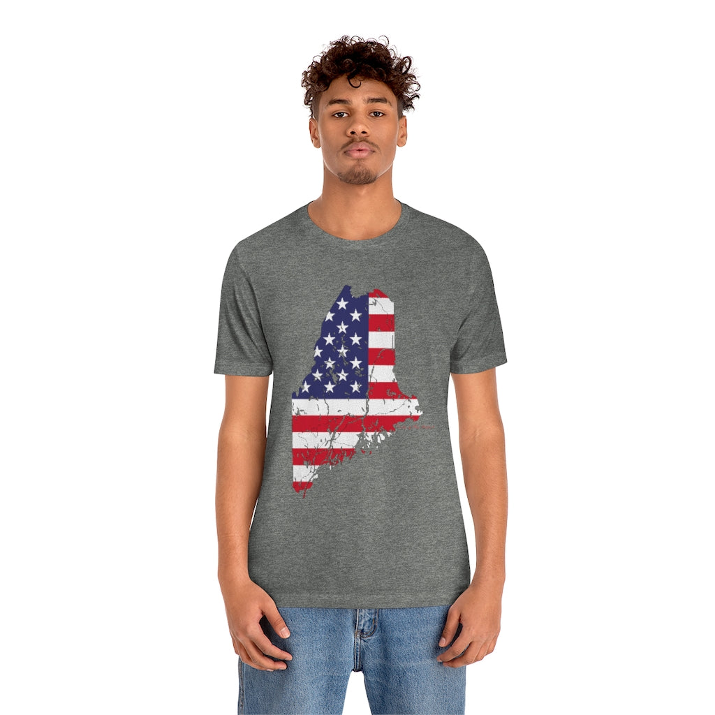 Maine American Flag collection has tee shirts, mugs, reusable bags, and other apparel and gifts. All proceeds goes to help build the Finding Maine brand and get our website up and going. Free shipping on all products.