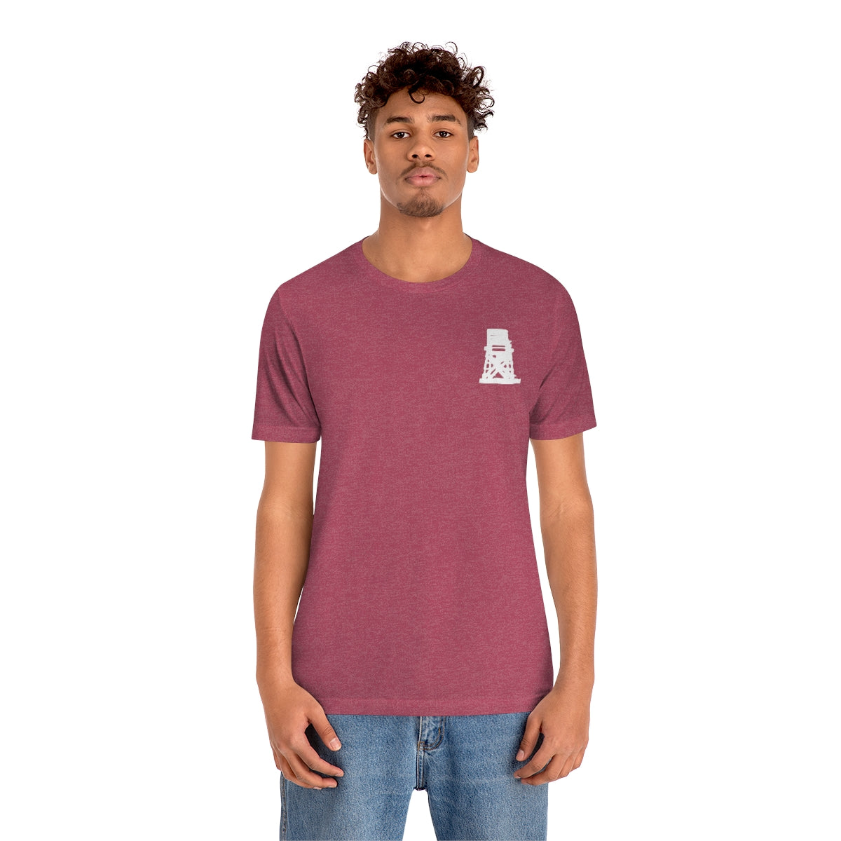 Fairfield Love (front and back) Unisex Jersey Short Sleeve Tee