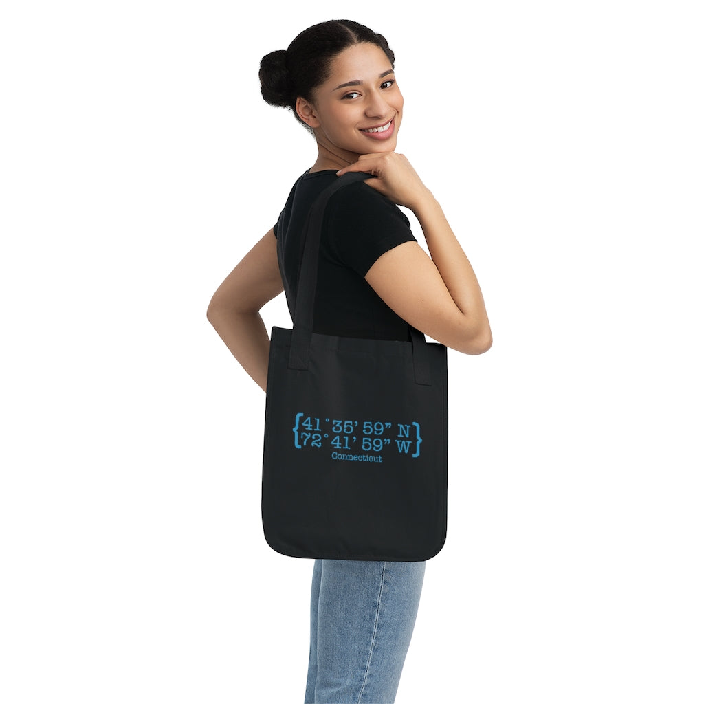Connecticut Coordinates Organic Canvas Tote Bag