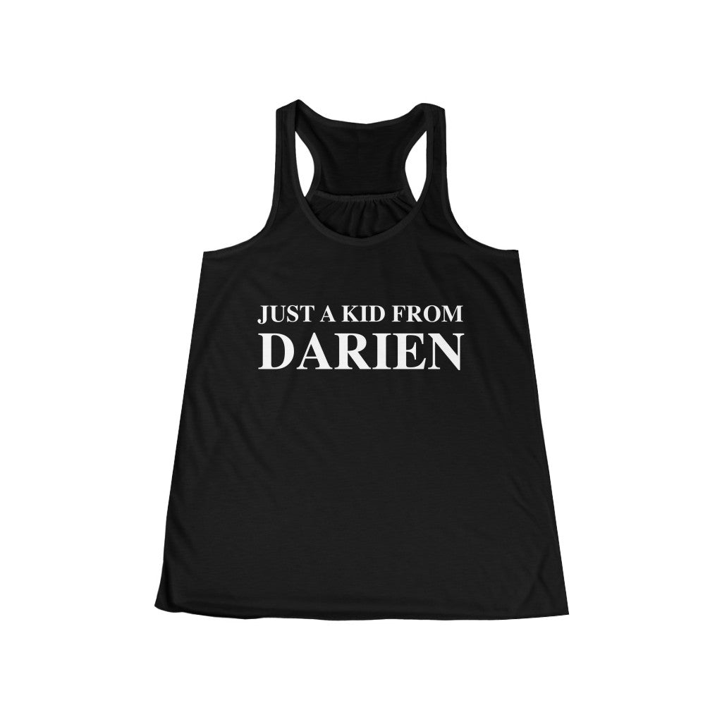 just a kid from Darien womens tank top