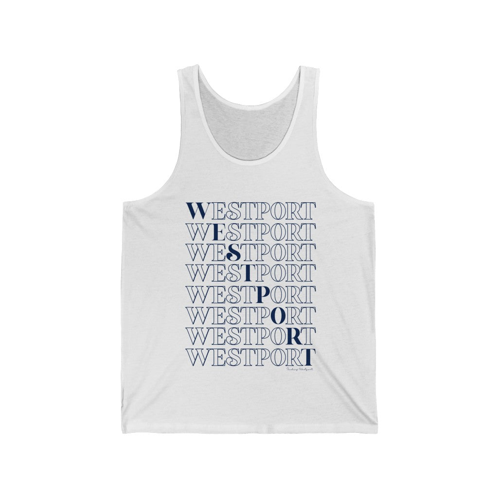 Westport on repeat tank top