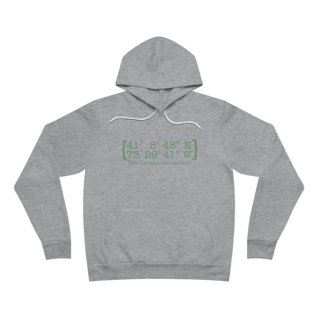 New Canaan Coordinates Unisex Sponge Fleece Pullover Hoodie Does New Canaan, Connecticut always have a special place in your heart. The Coordinates collection marks the spot for the special place you have ties to. Proceeds helps grow Finding New Canaan and Finding Connecticut's brand grow.