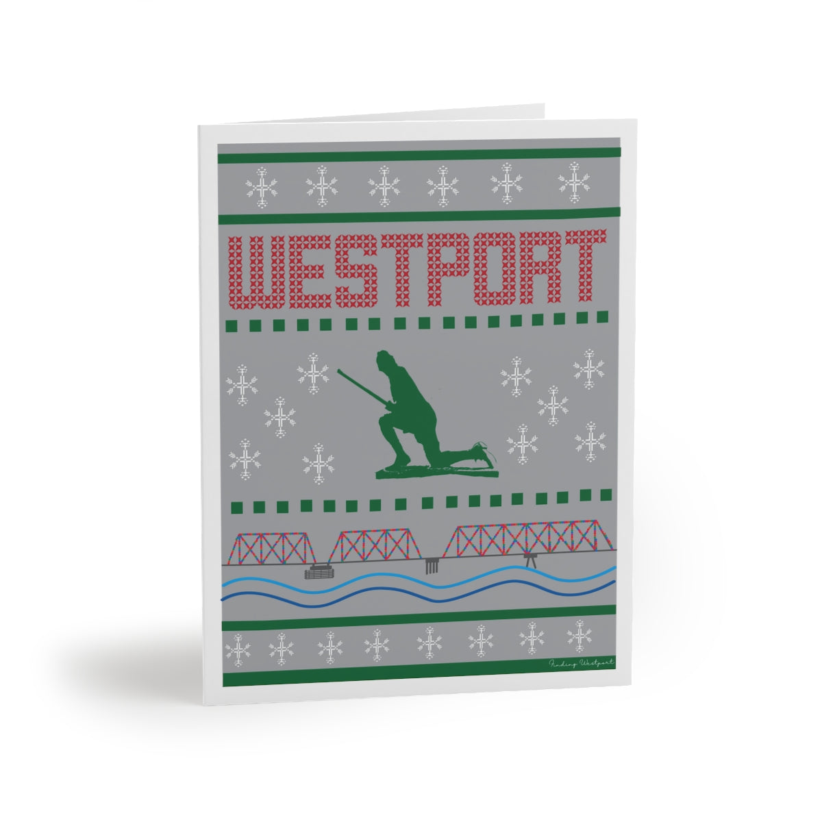 westport ct / connecticut ugly christmas sweater christmas cards
