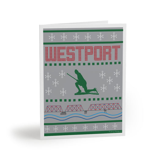 westport ct / connecticut ugly christmas sweater christmas cards