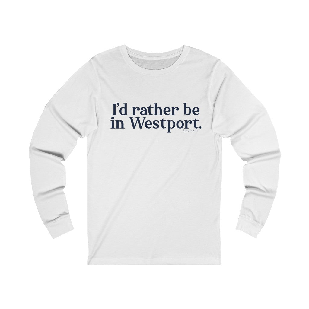 I'd rather be in Westport shirts, apparel, gifts, mugs, and tee shirts finding westport. Finding connecticut