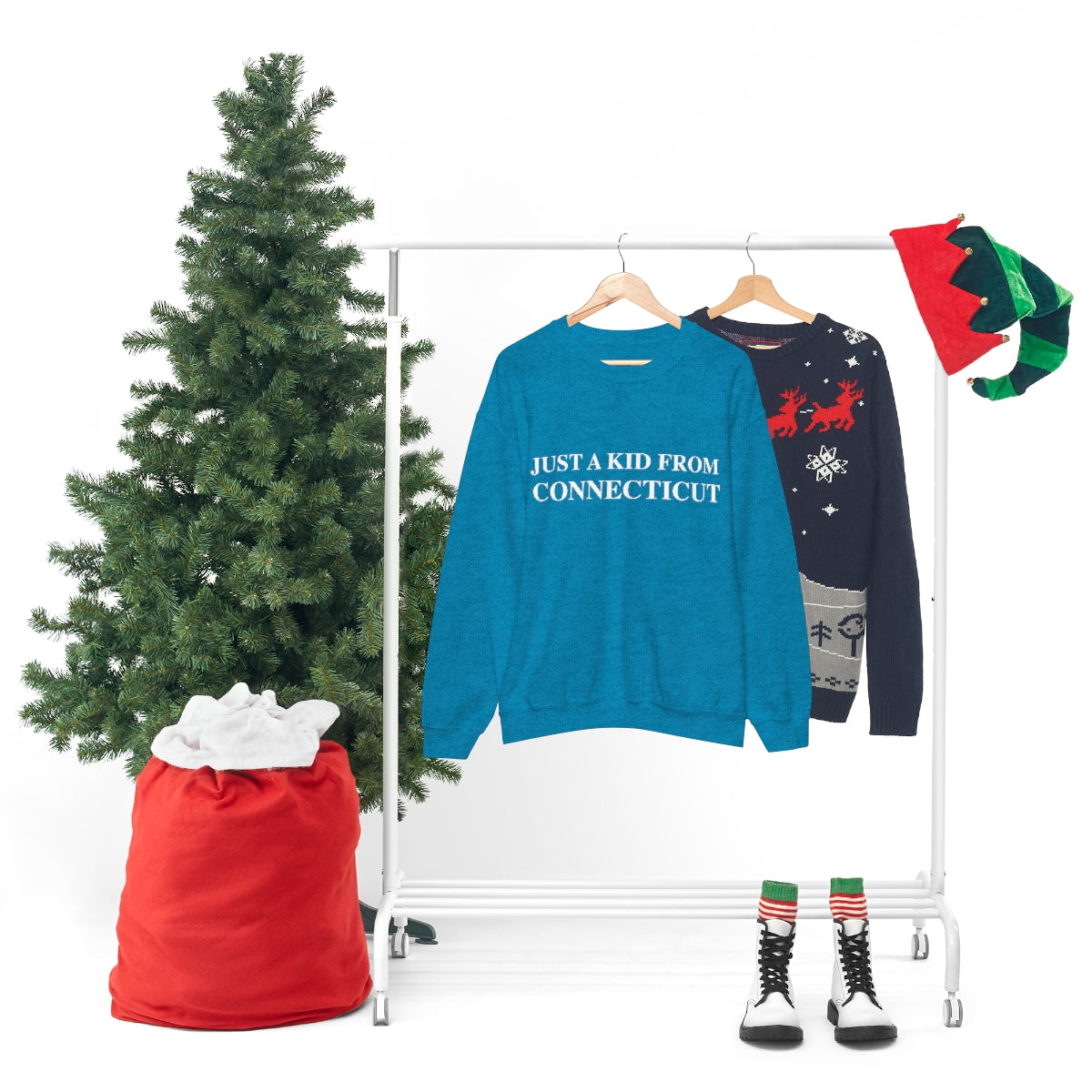 Just a Kid from Connecticut Unisex Heavy Blend™ Crewneck Sweatshirt