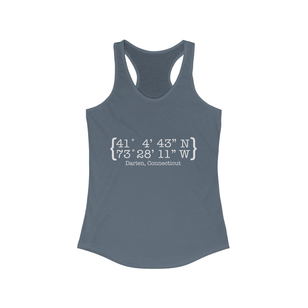 darien ct / connecticut womens tank top shirt